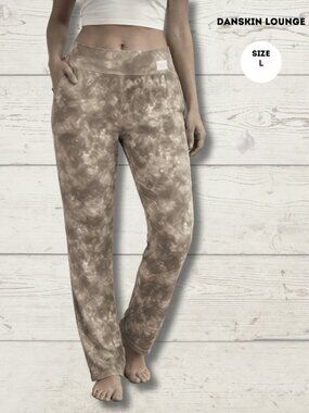 Danskin Lounge Pajama Bottoms – Size L – Tie Dye Neutral